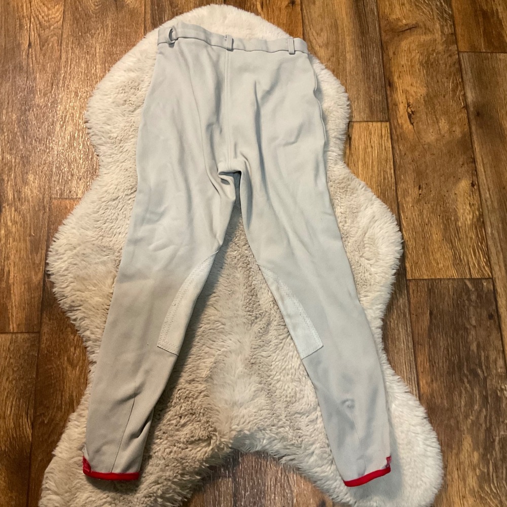 Miller's Medalist Cotton Back‎ Breech Size 26 Light Gray Riding Pants Equestrian - Picture 8 of 9